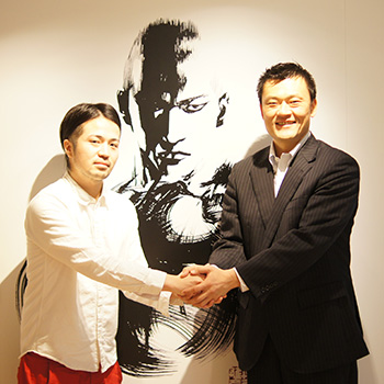 （左）チケットストリート株式会社山本 翔代表取締役（右）NBL山谷拓志専務理事